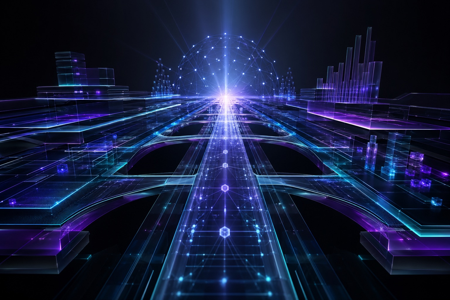 Abstract protocol launch corridor and onchain network horizon