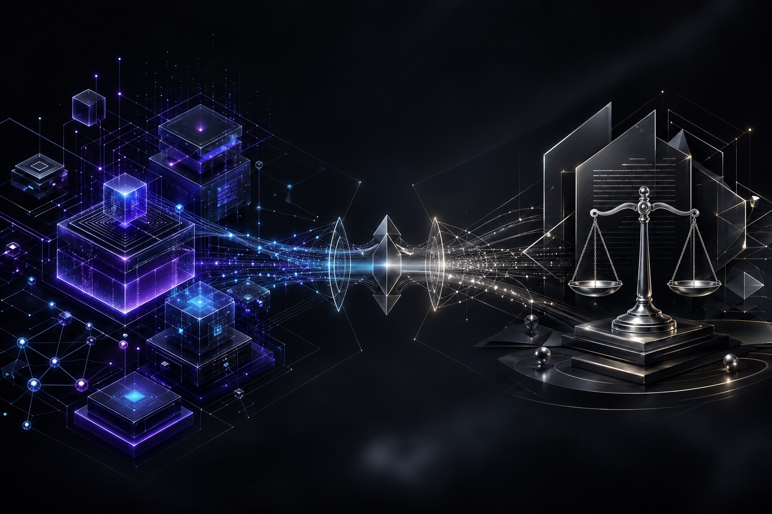 Abstract bridge between protocol architecture and legal reasoning